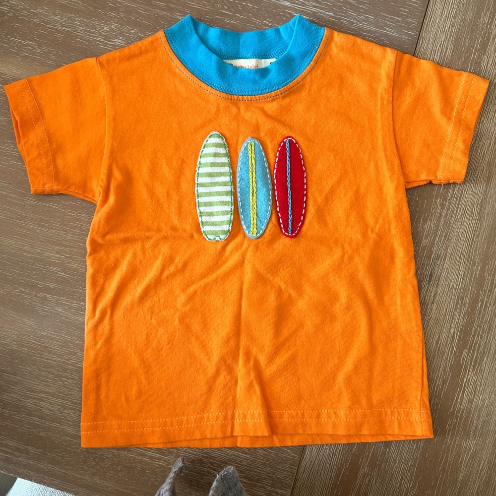 Boys surfer shirt - never worn- has a coordinating polo also listed